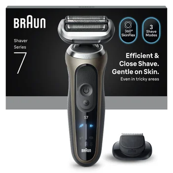 Braun Series 7 Elektrorasierer, +1 Aufsatz, 72-C1200s, Gold