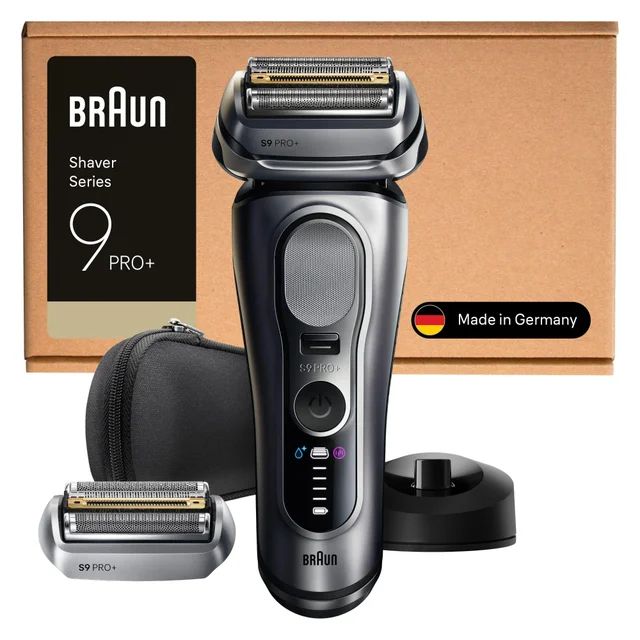 Braun Series 9 PRO+ Elektrorasierer, Pro-SensoAdapt, Ladeständer, 9617psi, Silber