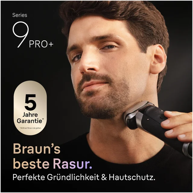 Braun Series 9 PRO+ Elektrorasierer, Pro-SensoAdapt, Ladeständer, 9615s, Graphit