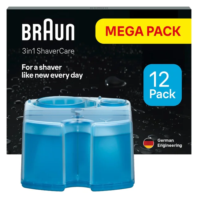 Braun 3in1 ShaverCare SmartCare Center Cleaning Cartridges, 12 Pack