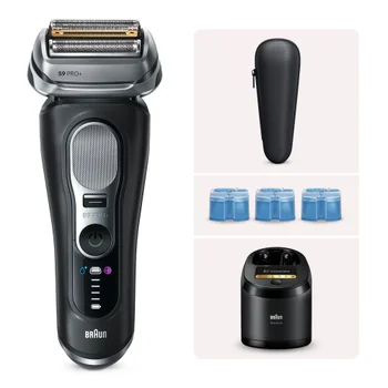 Braun Bundle: Rasierer 9 Pro+ 9660cc, Reinigungskartuschen 2er-Pack