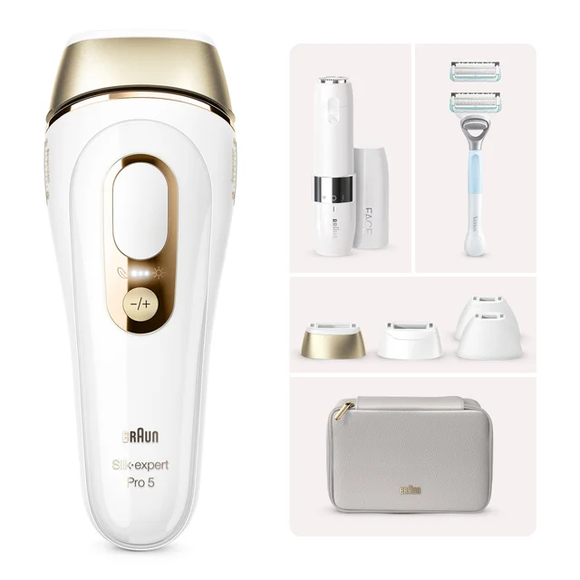 Braun Bundle: Silk-expert Pro 5 PL5356 IPL & Mini-Haarentferner FS1000