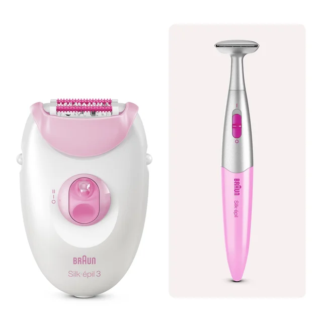 Braun Silk-épil Serie 3 3-202 Damen-Epilierer für glatte Haut