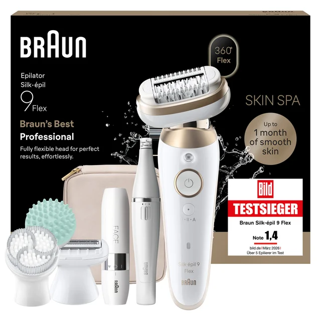 Braun Silk·épil 9 Flex 9-681 3D-Epilierer - sichere Haarentfernung
