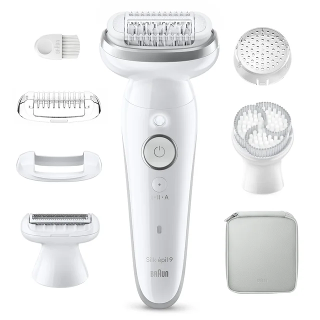 Braun Silk-épil 9 Epilierer mit umfassendem Zubehörset.