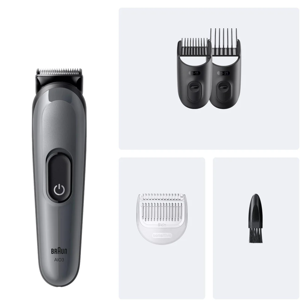 Braun All-in-One Series 3 AIO3500, 4-in-1 Pflegeset für Bart and Body Bild 1