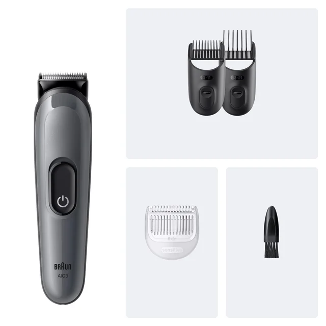 Braun All-in-One Series 3 AIO3500, 4-in-1 Pflegeset für Bart and Body