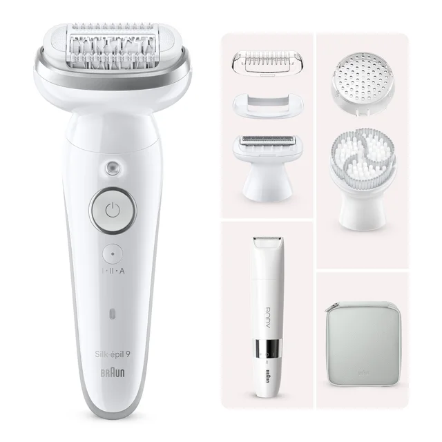 Braun Silk-épil 9 SES9-061 Epilierer mit Body Mini Trimmer BS1000