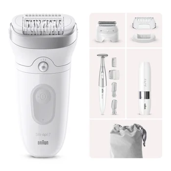Braun Silk-épil 7 SE7-241 Epilierer mit Face Mini Haarentferner FS1000