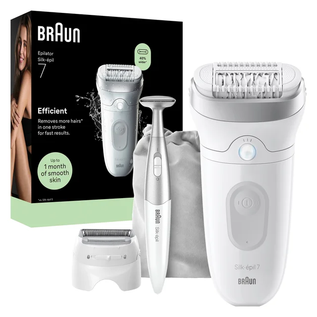 Braun Silk-épil 7 SE7-241 Epilierer mit Face Mini Haarentferner FS1000