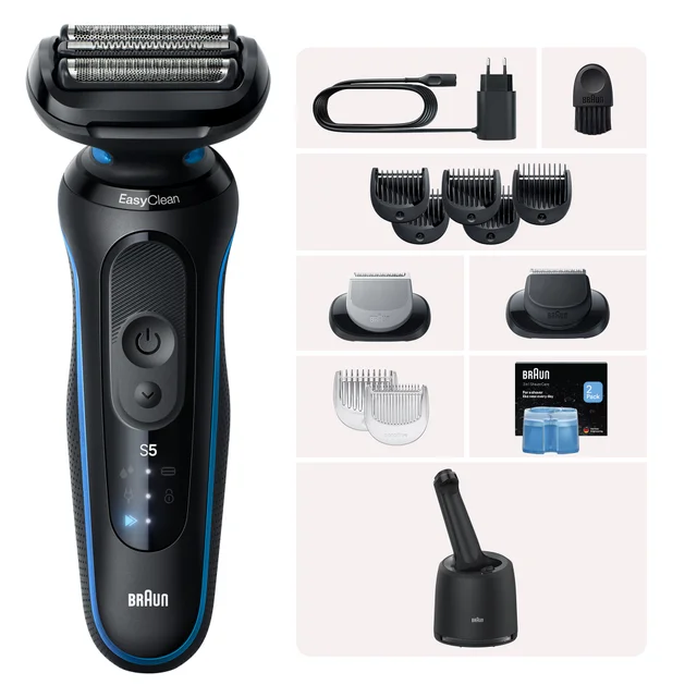 Braun Bundle: Braun Rasierer Series 5 52-B7650cc + Nachfüllkartuschen 2er-Pack