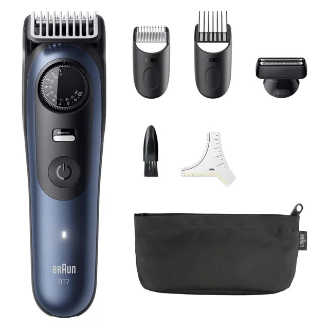 Braun Barttrimmer 7 BT7520 & King C. Gillette Bartshampoo 350 ml