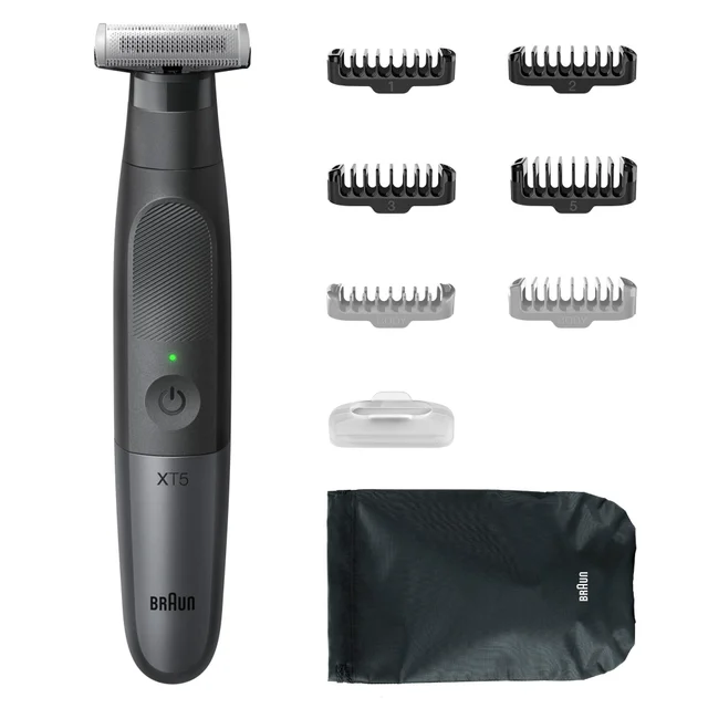 Braun Series X XT5200 Trimmer & King C. Gillette Bartshampoo 350 ML