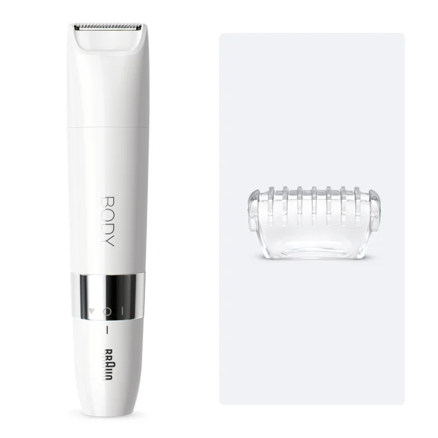 Braun Body Mini-Trimmer BS1000 - Körperhaarentfernung für Frauen und Männer, Weiß