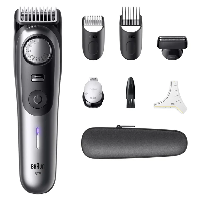 Braun Bundle: Series 9 Barttrimmer BT9520 + King C. Gilette Bartshampoo 350ml