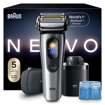 Braun NEVO Elektrorasierer für eine Rasur ohne Kompromisse, NEVO11000C, Silber