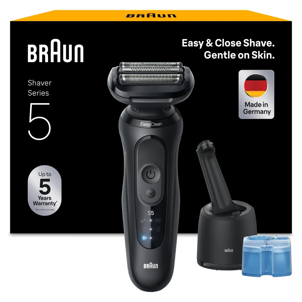 Braun Shaver Series 9 PRO+ packaging, highlighting exceptional efficiency & skin protection.