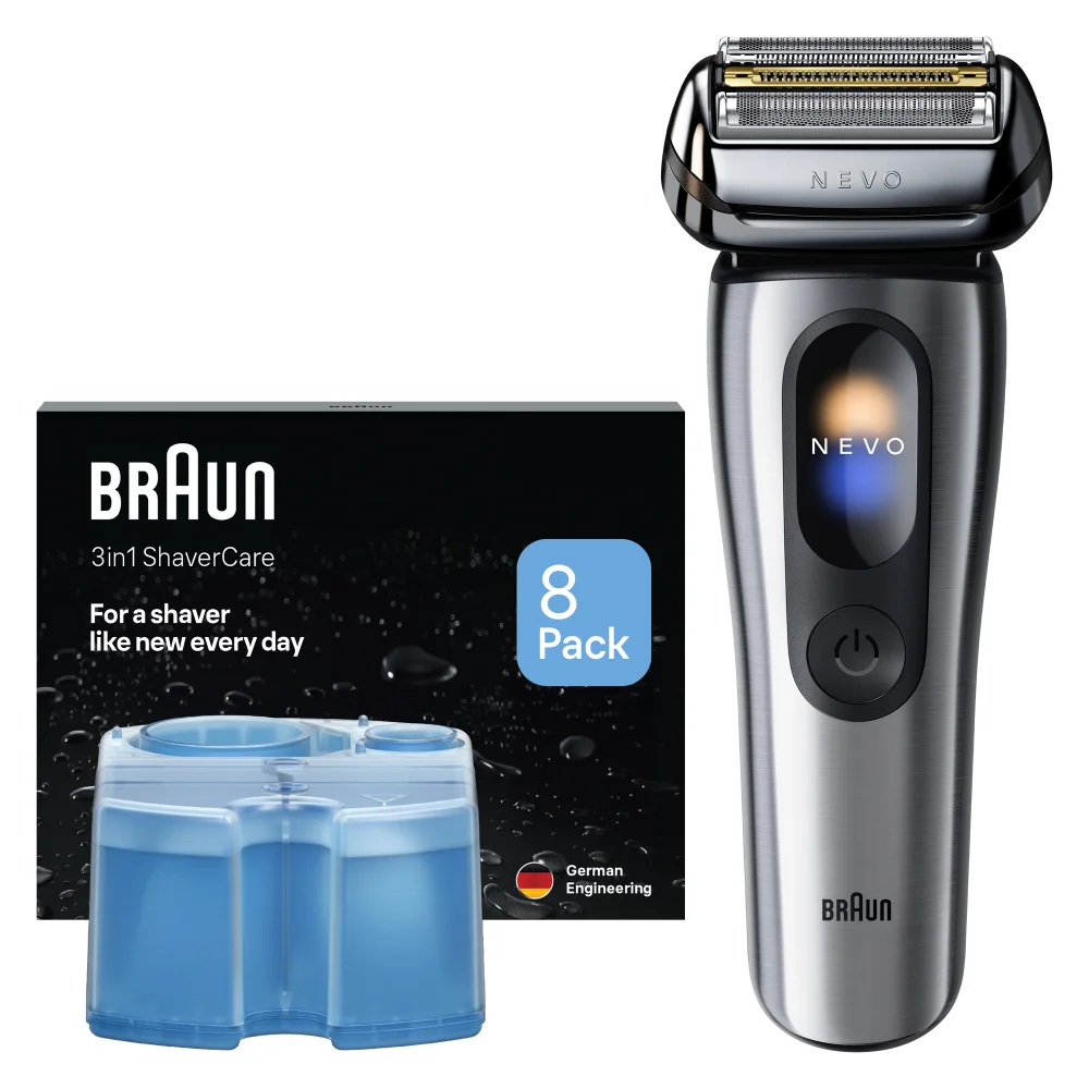 Braun Bundle: Braun Rasierer NEVO 17000cc & Reinigungskartuschen 8er-Pack Bild 1