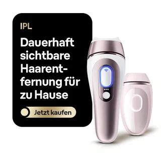 IPL. Dauerhaft sichtbare Haarentfernung für zu Hause. Jetzt kaufen.