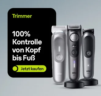Trimmer. 100% Kontrolle von Kopf bis Fuß. Jetzt kaufen.