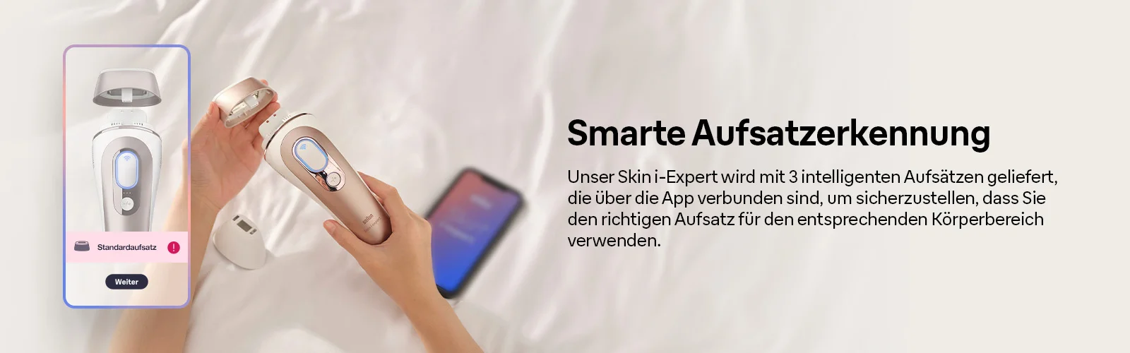 Infografik zur Darstellung der intelligenten Hauttyp-Erkennung des Skin i.expert.