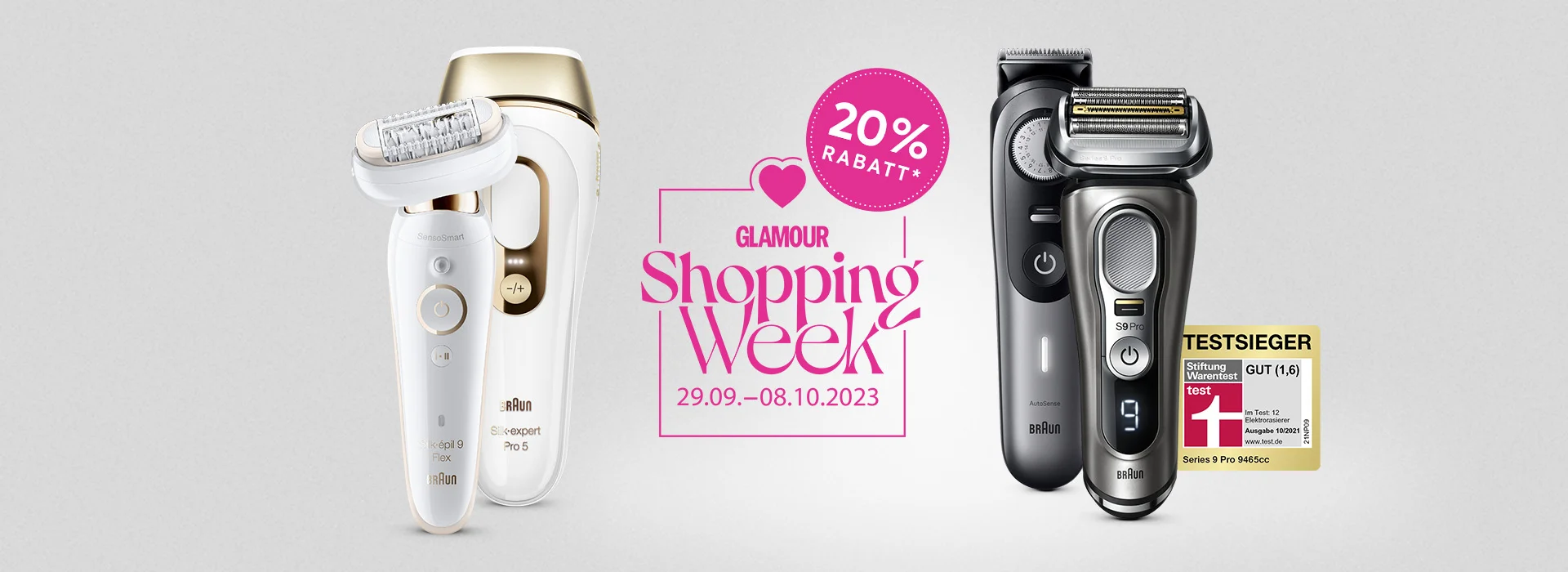 Glamour Shopping Week 2. Oktober bis 10. Oktober - 20% Rabatt