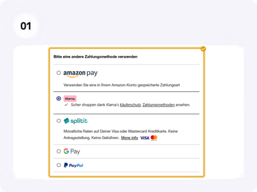 Demonstration der Customer Journey an der Kasse
